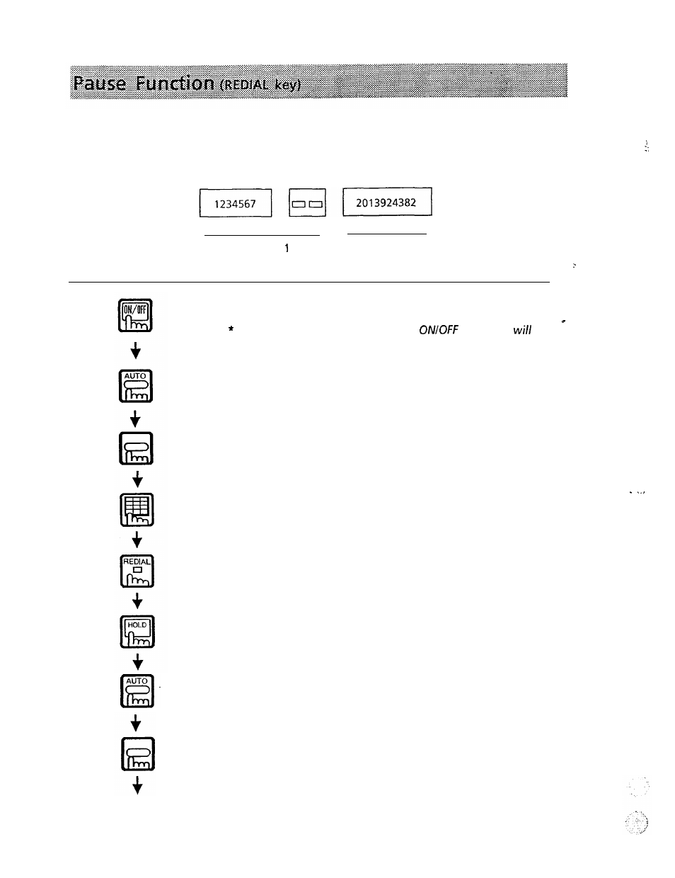 Pause function | Panasonic VA-1232 User Manual | Page 27 / 43