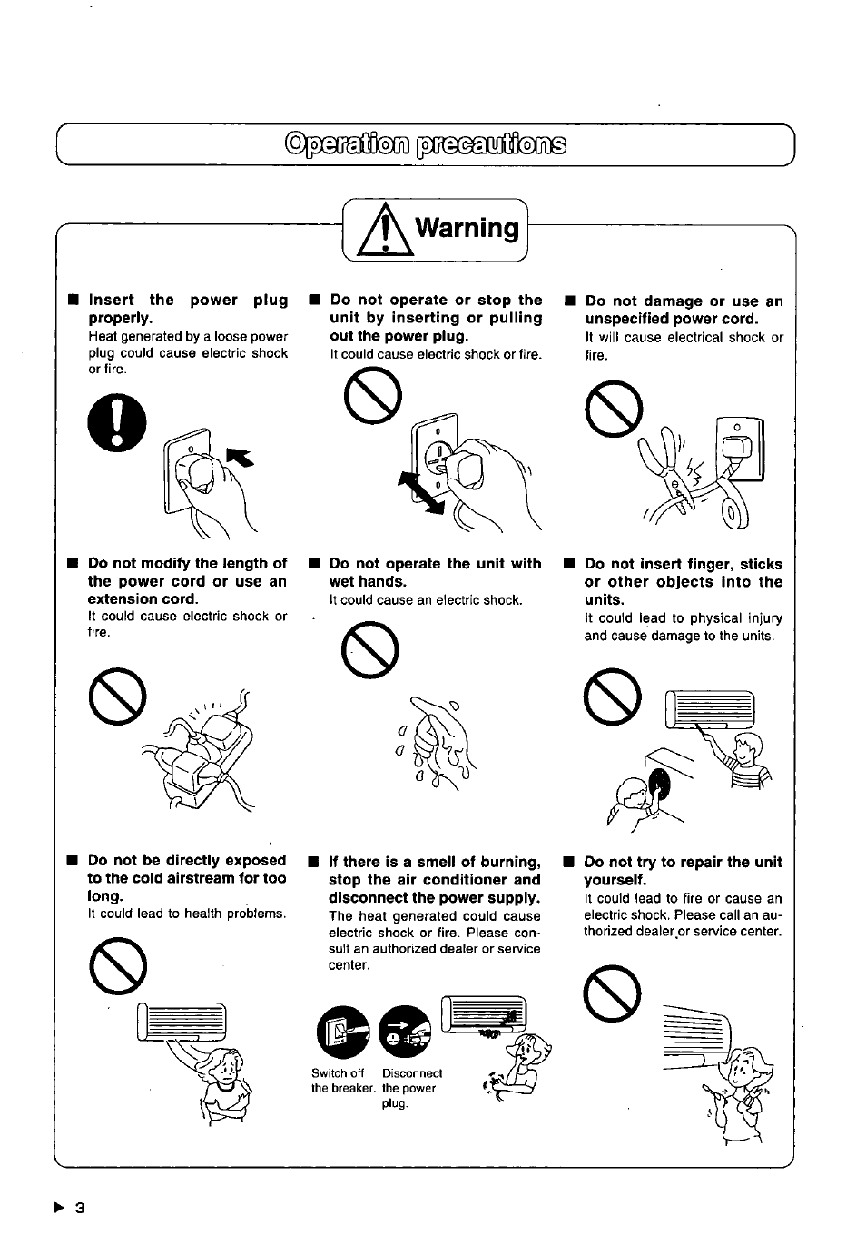 Panasonic CSXC181KP User Manual | Page 4 / 48