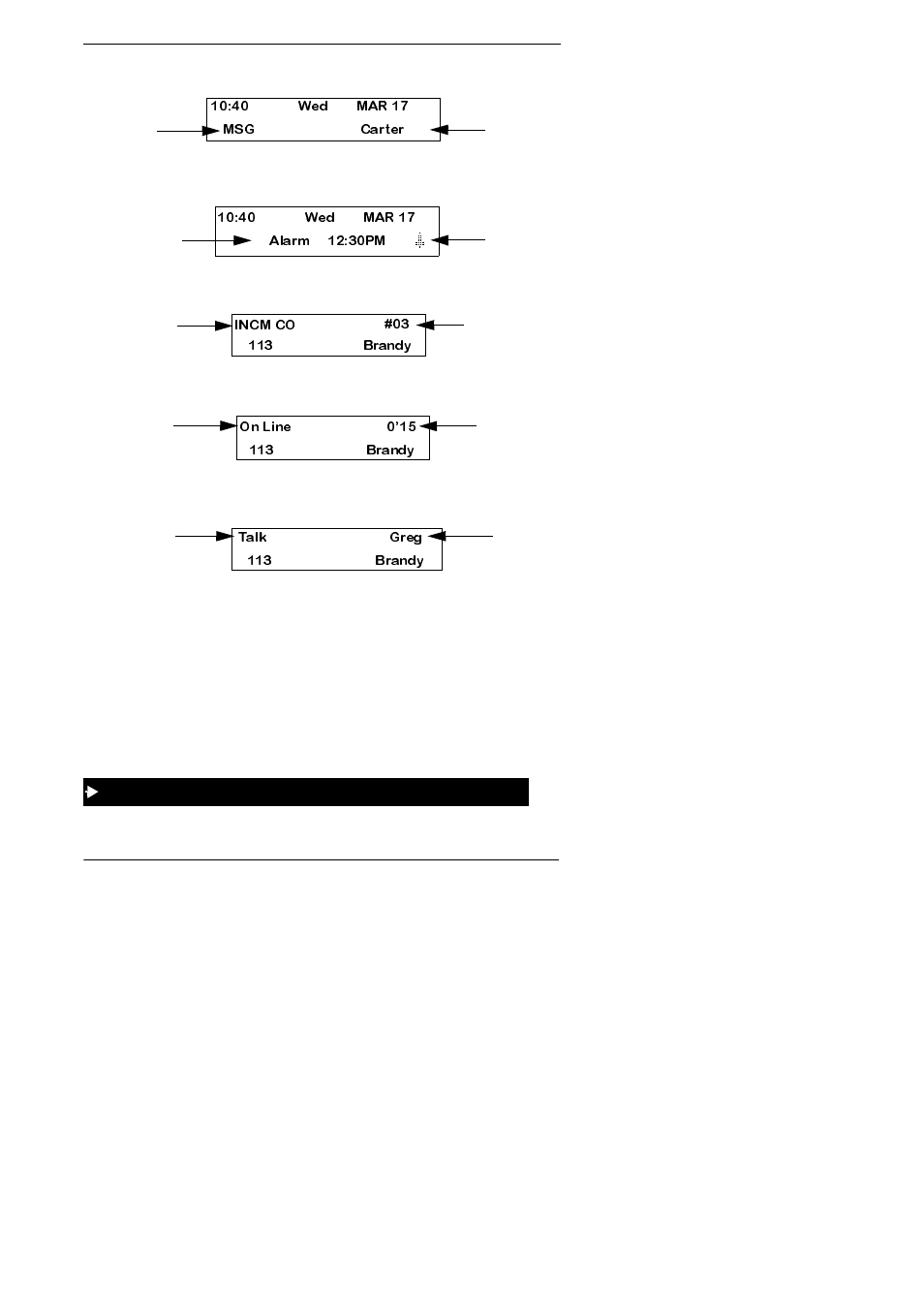 Using variable mode, To activate variable mode on a small-display phone, E 12 | Panasonic KEY TELEPHONE User Manual | Page 12 / 72