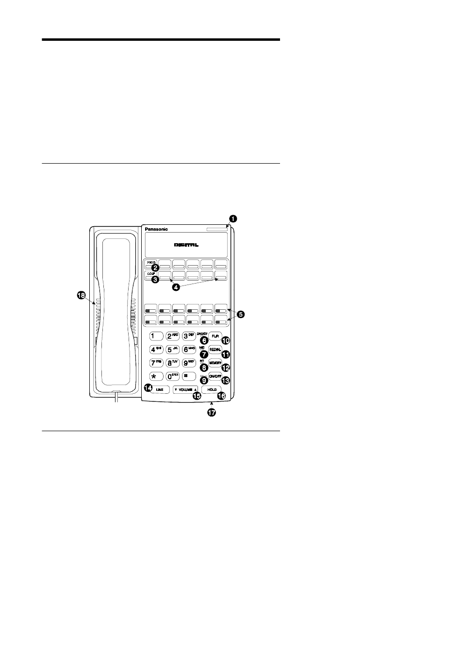 Understanding your phone, Non-display phones | Panasonic KEY TELEPHONE User Manual | Page 7 / 72