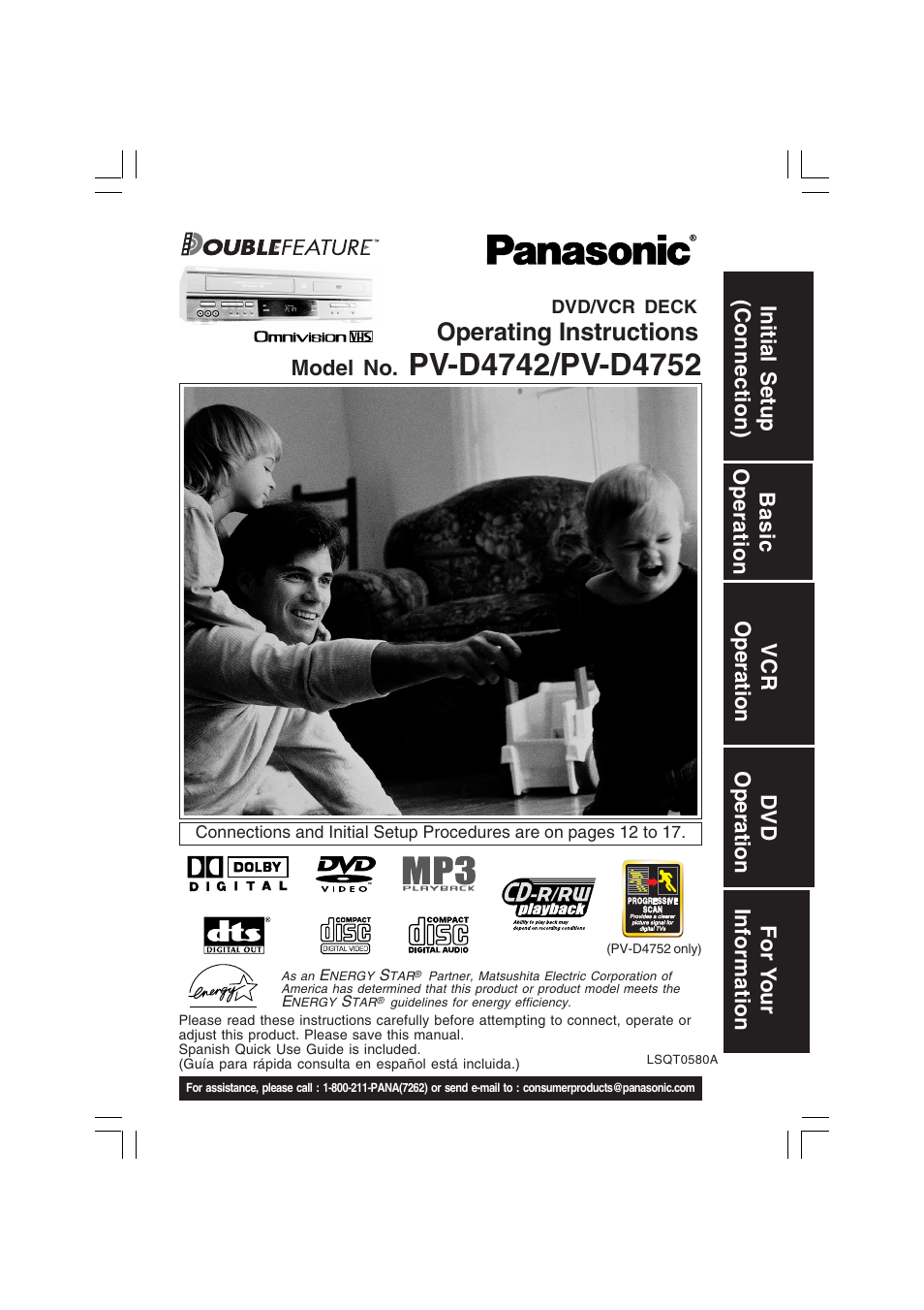 Panasonic PV-D4742 User Manual | 60 pages