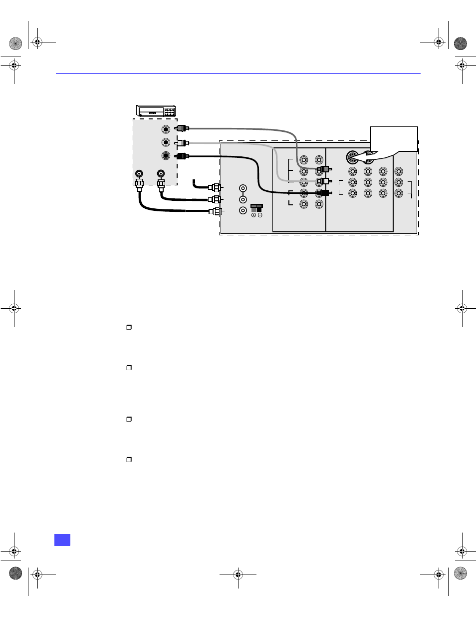Nstalación conexión de la videocasetera, Viendo un programa de televisión procedimiento, Viendo un vídeo procedimiento | Grabando un programa de televisión procedimiento | Panasonic CT 32HX40 User Manual | Page 34 / 54