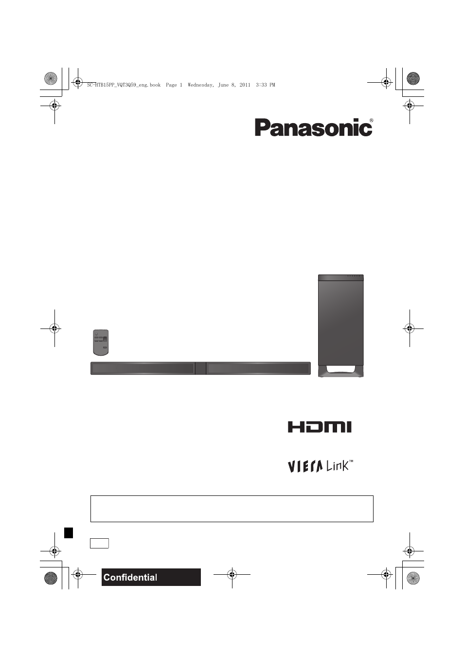 Panasonic HDMI SC-HTB15 User Manual | 32 pages