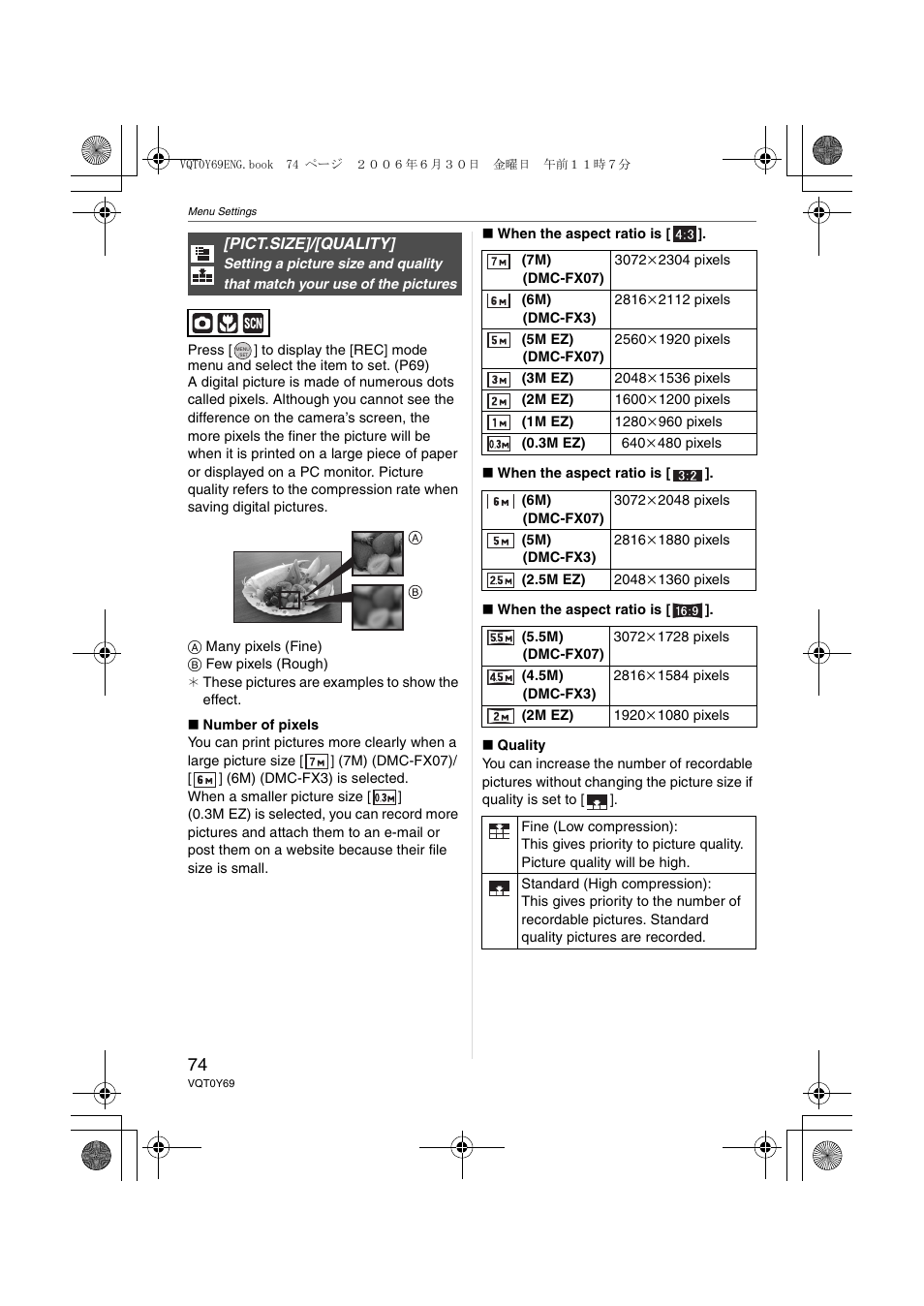 Panasonic DMC-FX3 User Manual | Page 74 / 128