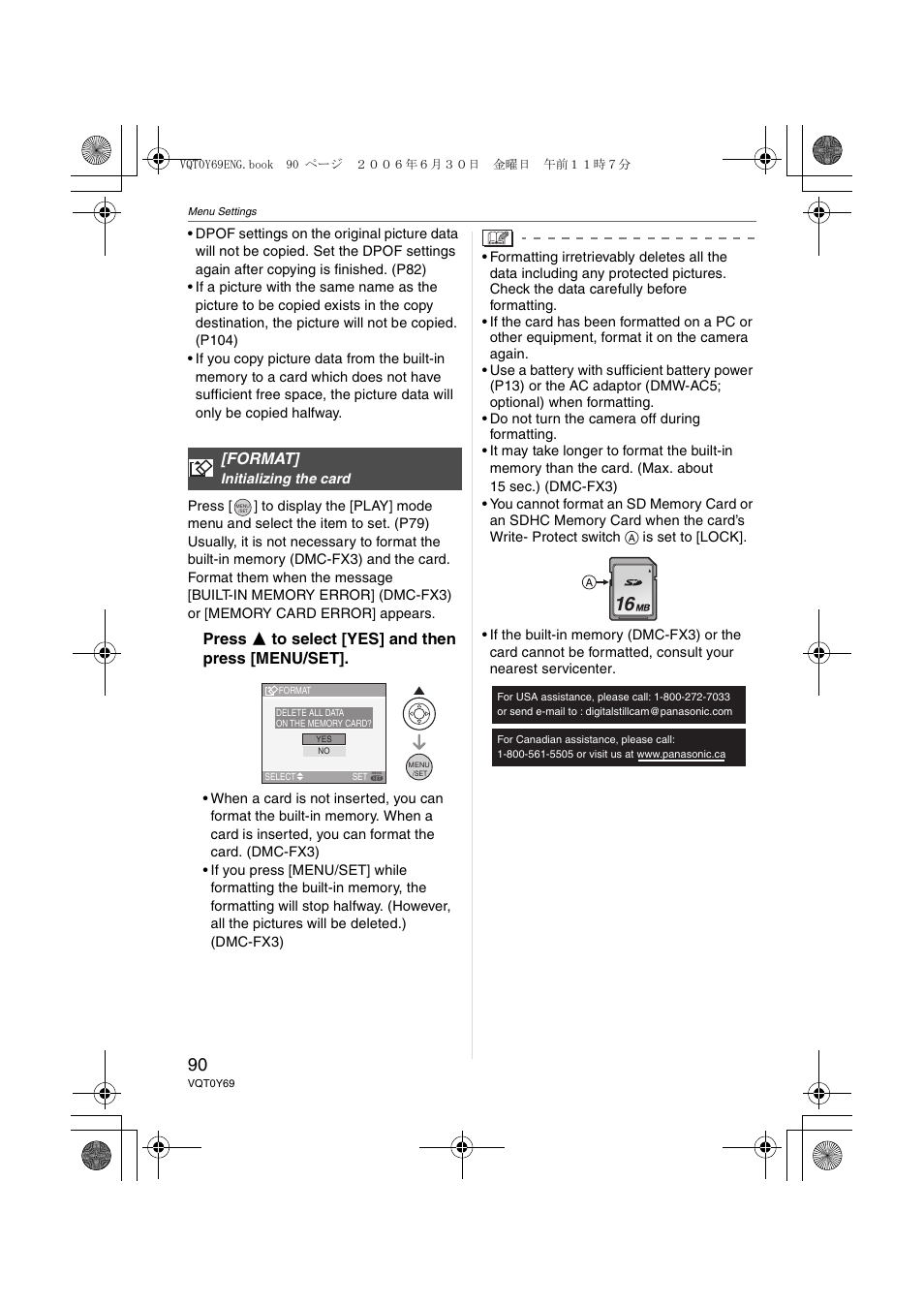 Panasonic DMC-FX3 User Manual | Page 90 / 128