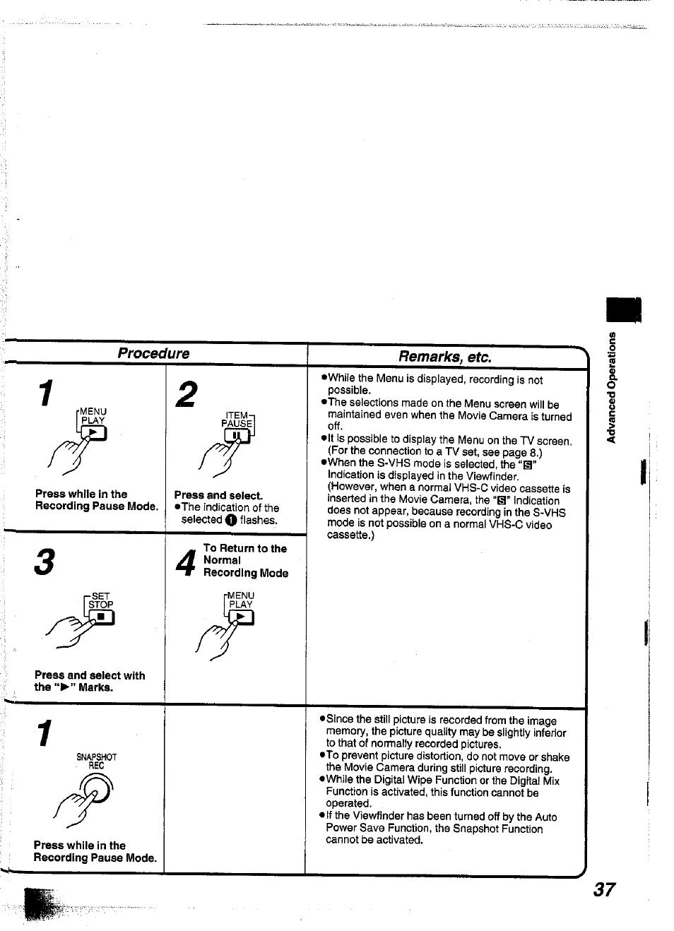 Panasonic NV-S99A User Manual | Page 37 / 65