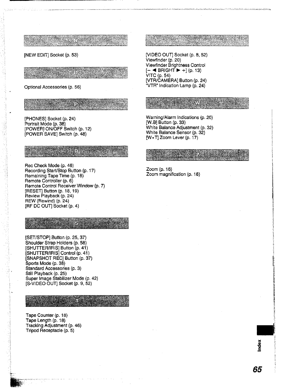 Panasonic NV-S99A User Manual | Page 64 / 65