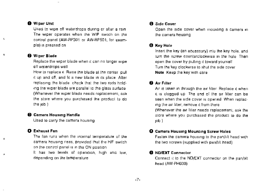 Panasonic AW-CH600 User Manual | Page 7 / 16