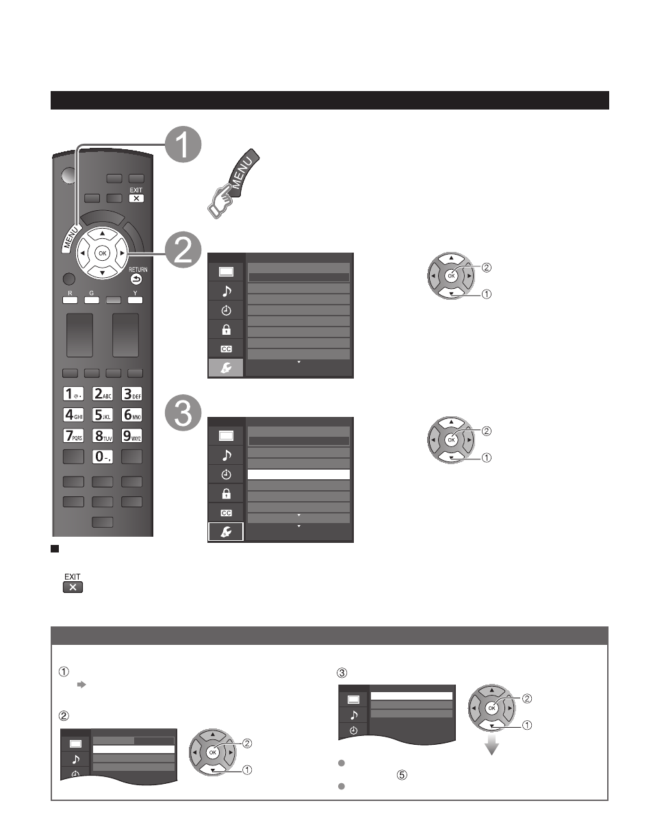 Editing and setting channels, Display the menu select “setup, Select “ant/cable setup | Auto program (set automatically), Ant/cable setup and operation | Panasonic TC-60PS34 User Manual | Page 40 / 64
