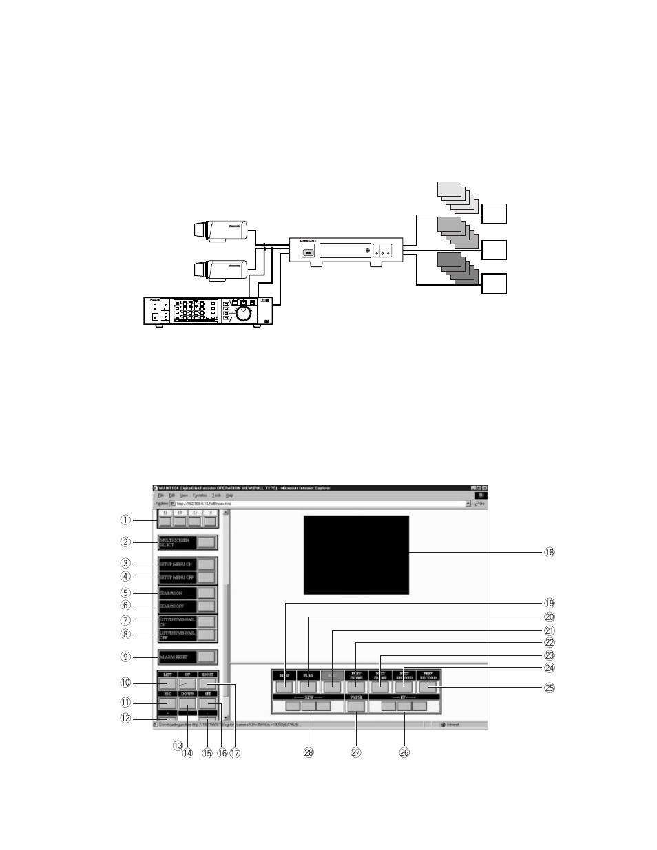 Setup, Control operation, Multi input selection mode | Panasonic WJ-NT104 User Manual | Page 70 / 84