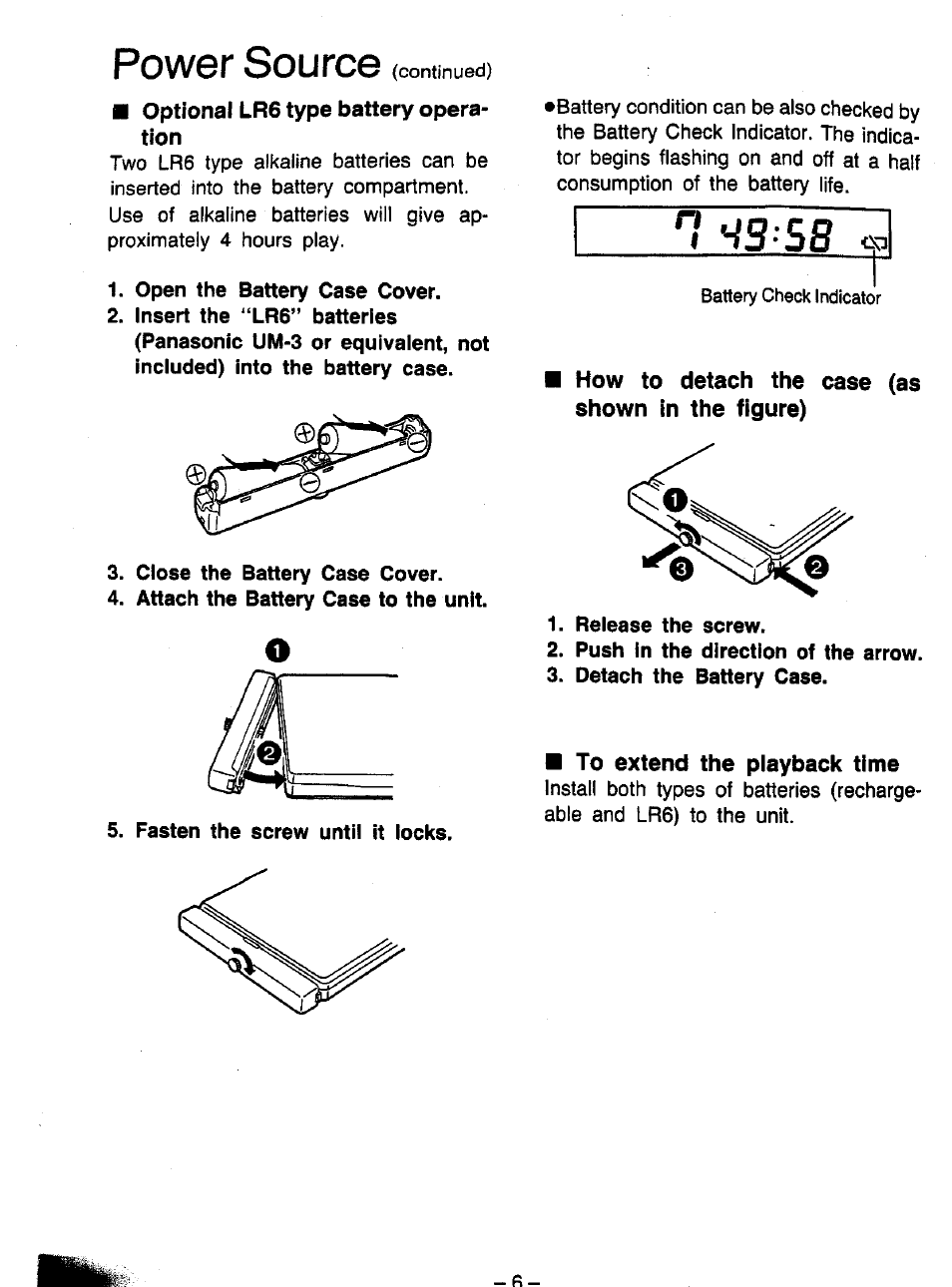 Power source, Ws-sfi | Panasonic SL-XP700 User Manual | Page 6 / 20