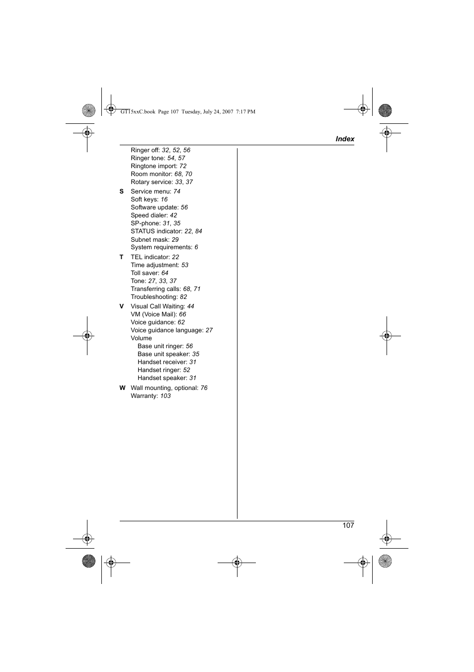 Panasonic BB-GT1500C User Manual | Page 107 / 108