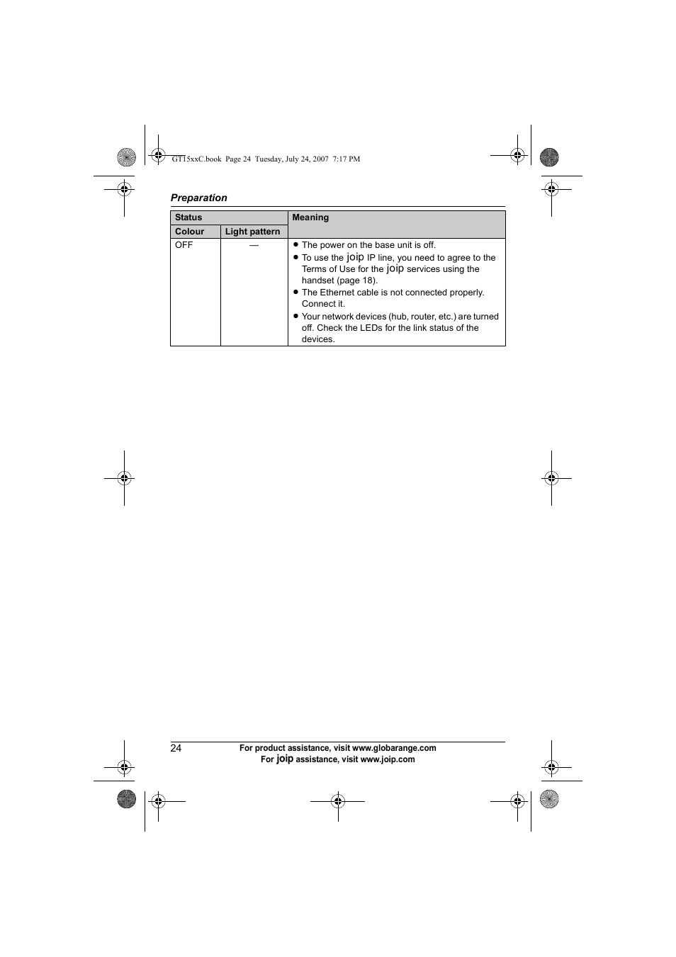 Panasonic BB-GT1500C User Manual | Page 24 / 108