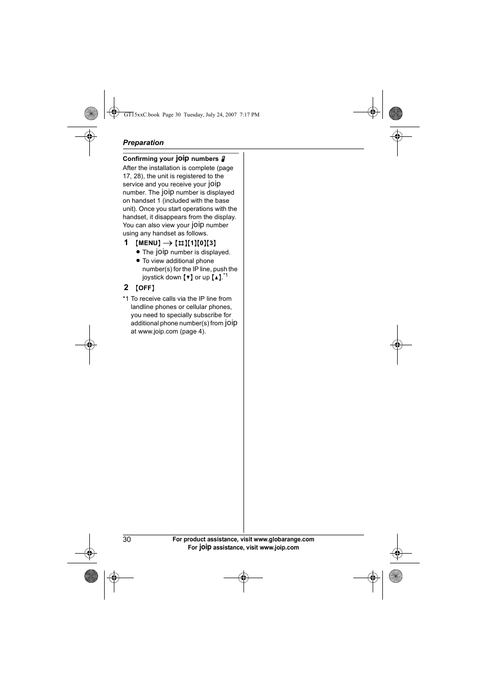 Panasonic BB-GT1500C User Manual | Page 30 / 108