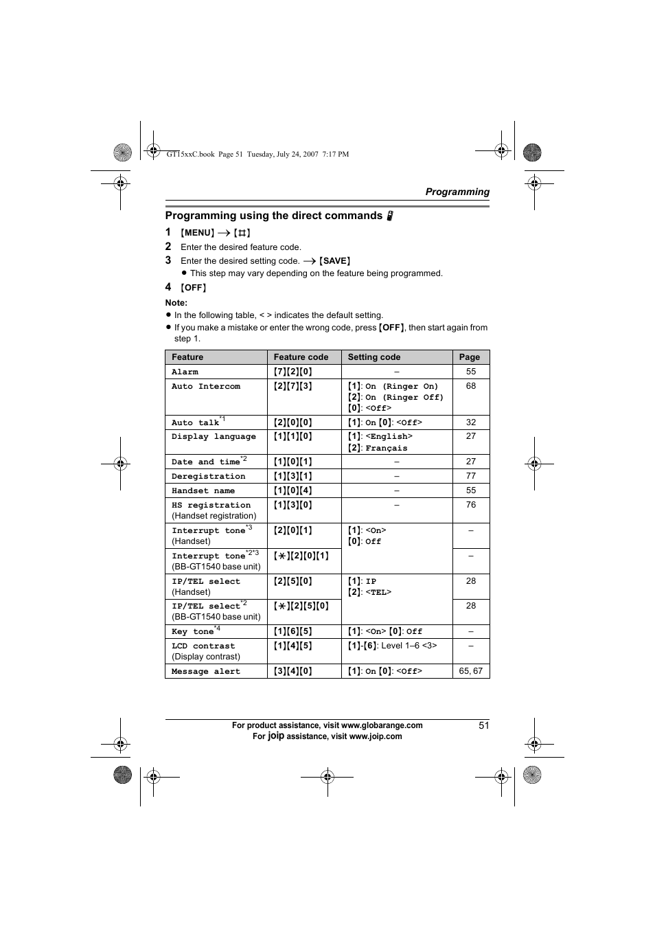 Panasonic BB-GT1500C User Manual | Page 51 / 108