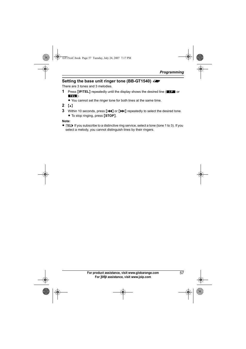 Panasonic BB-GT1500C User Manual | Page 57 / 108