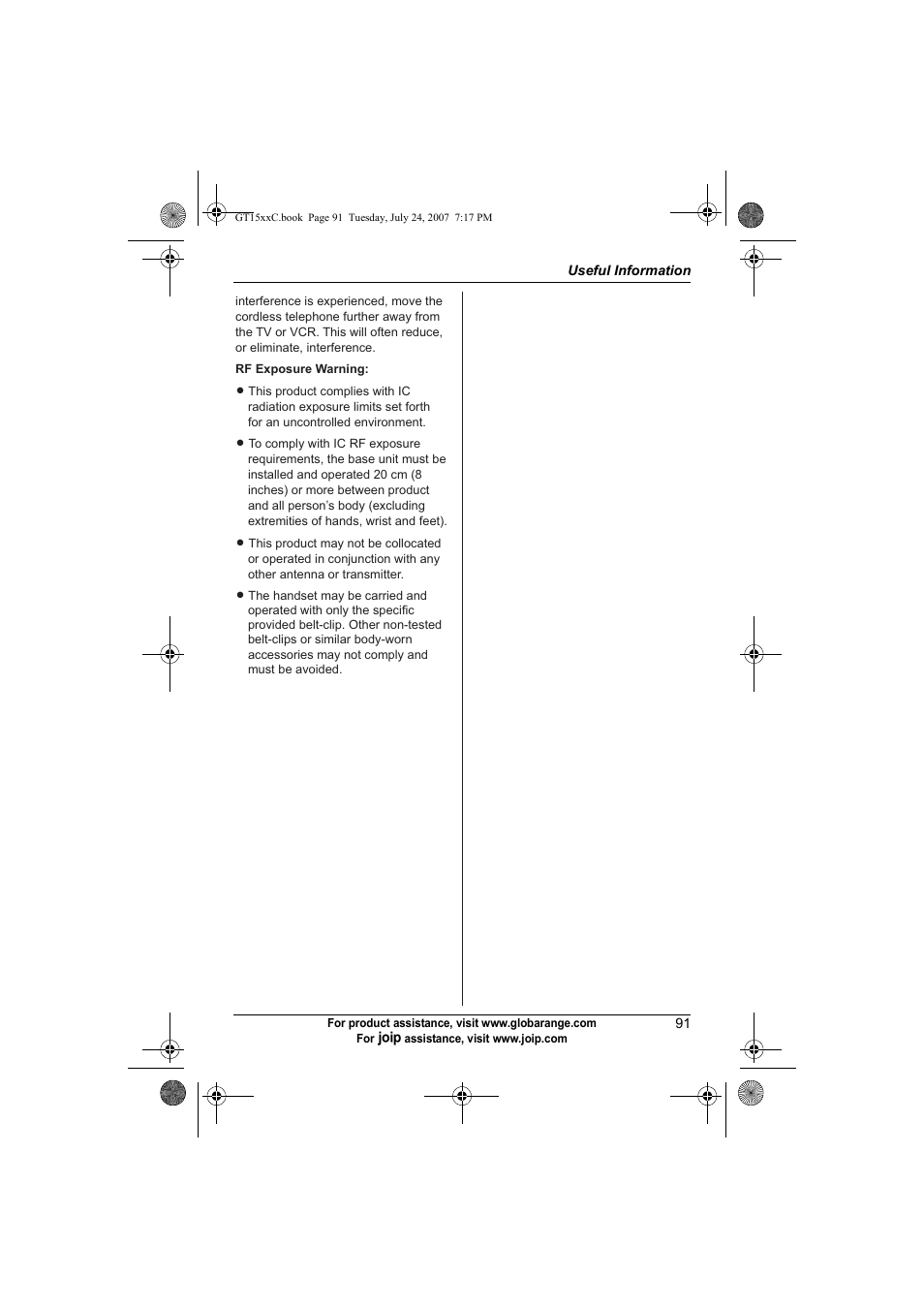 Panasonic BB-GT1500C User Manual | Page 91 / 108