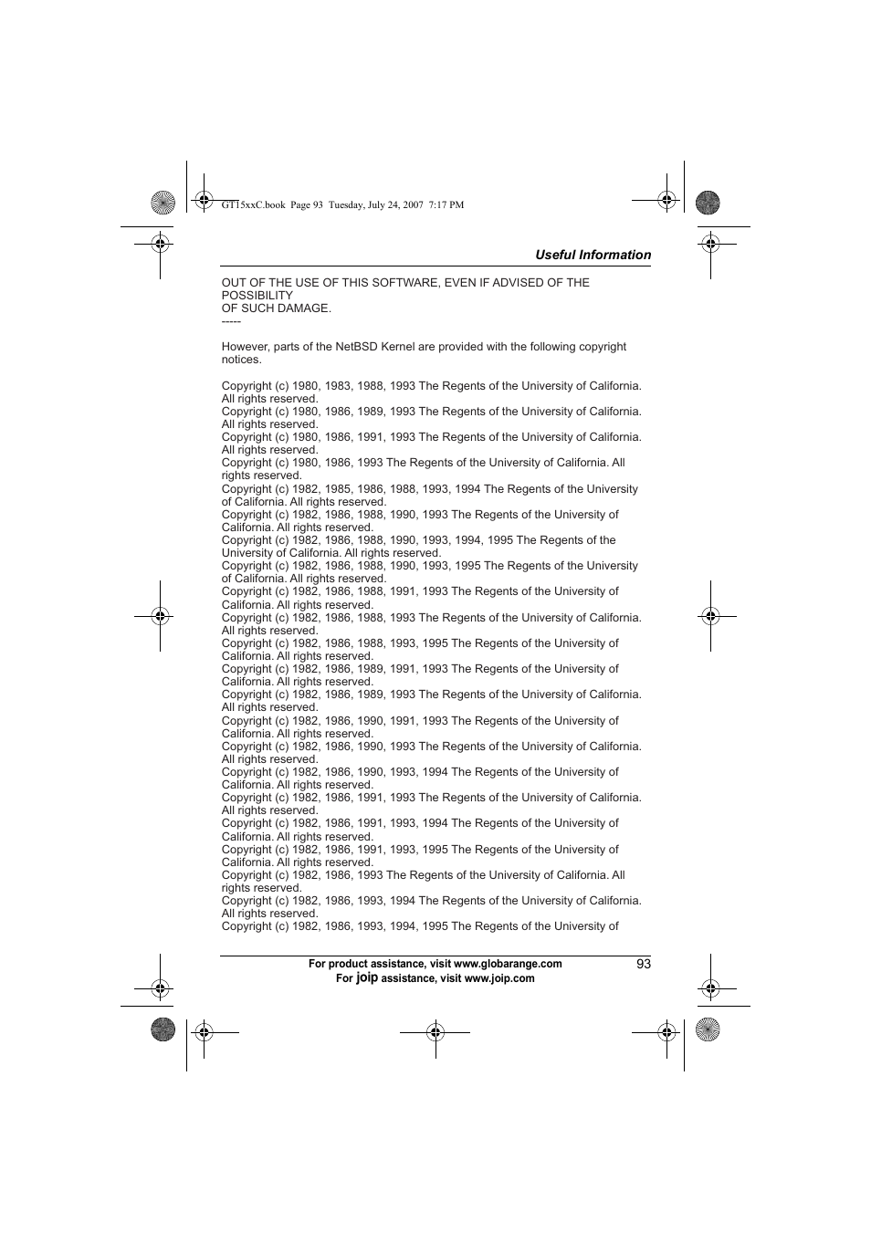Panasonic BB-GT1500C User Manual | Page 93 / 108