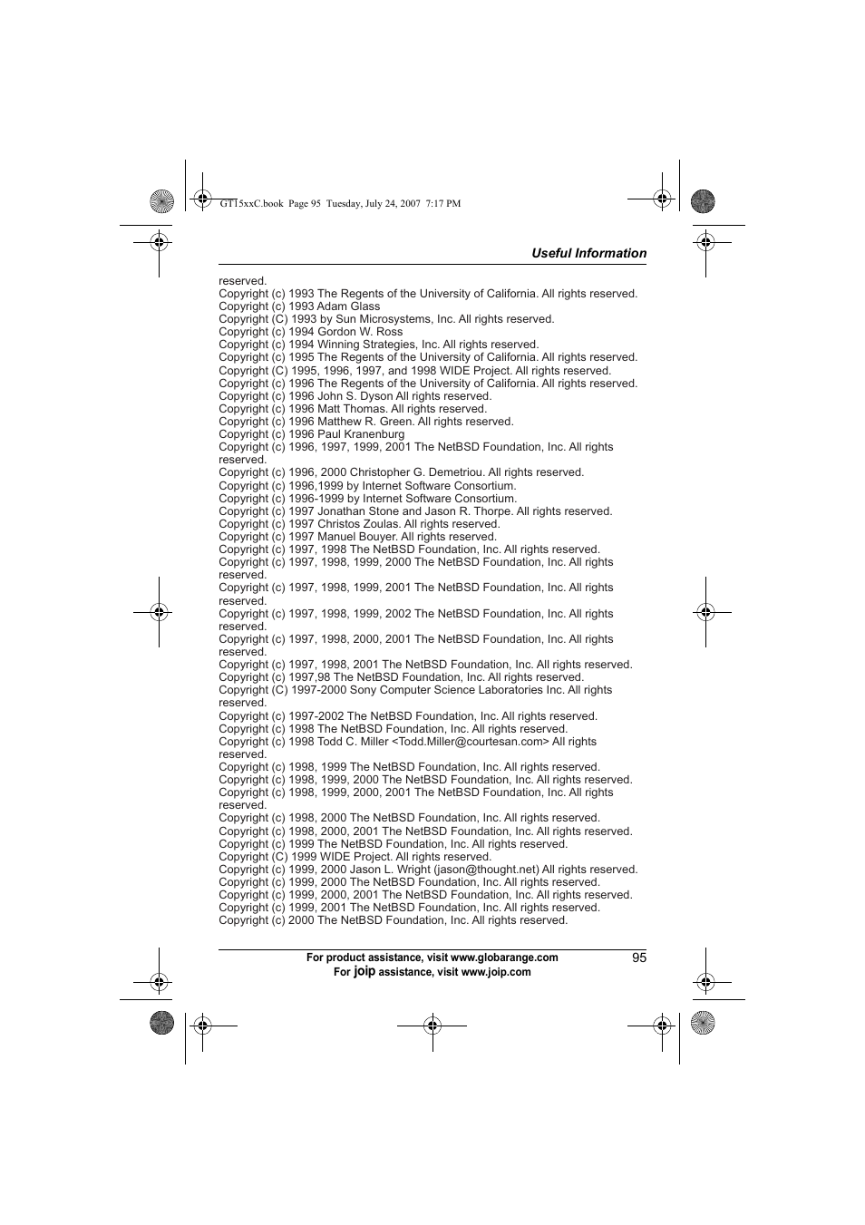 Panasonic BB-GT1500C User Manual | Page 95 / 108