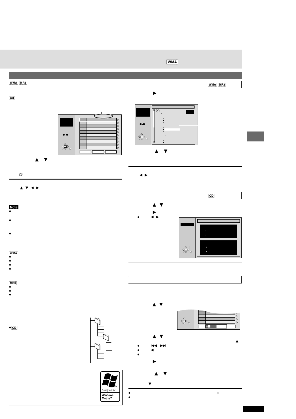 Using menus to play wma/mp3 discs and cd text | Panasonic DVD-RP82 User Manual | Page 13 / 28