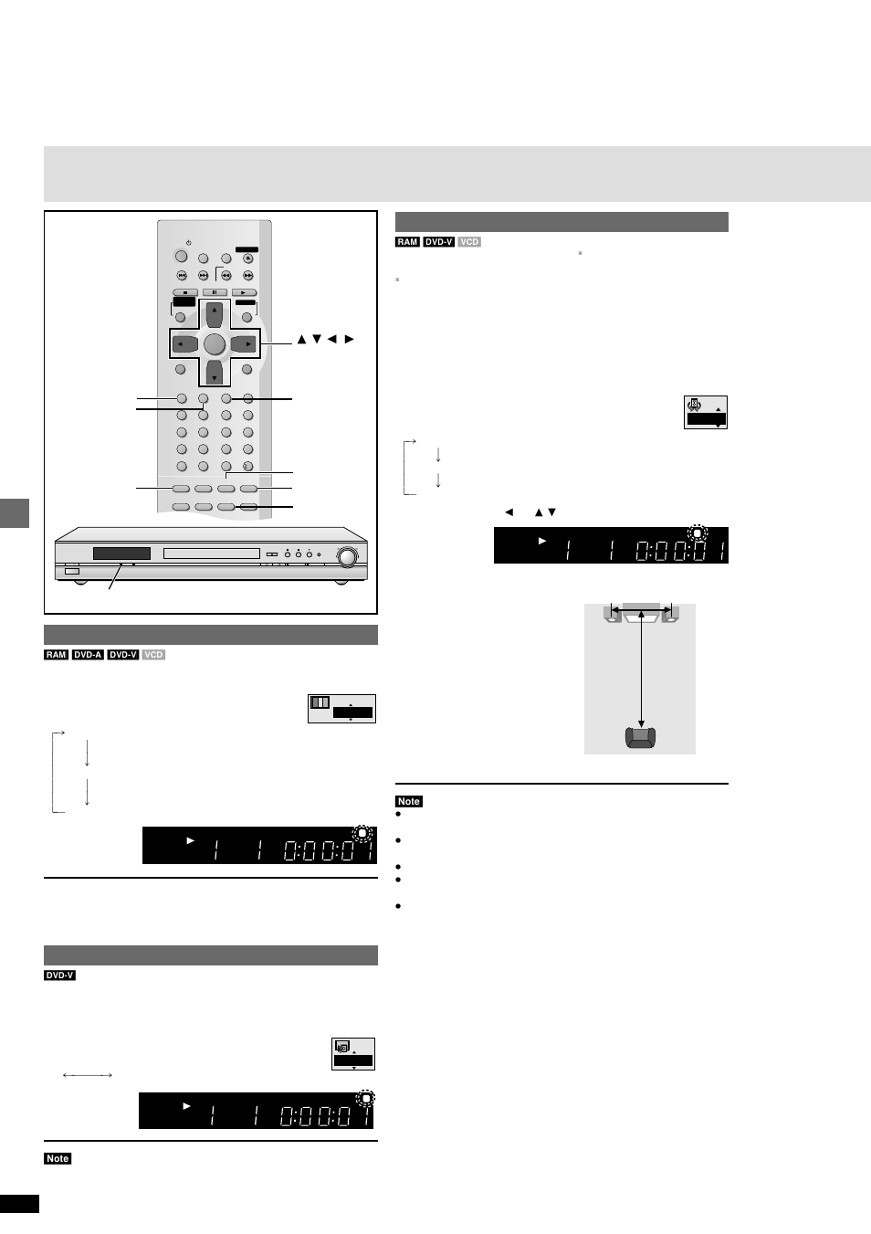 Increasing your enjoyment of movies, Cinema, Dialogue enhancer | Advanced surround, Advanced operations, Press [a.srd, Press [cinema, Press [d.enh, Quick replay | Panasonic DVD-RP82 User Manual | Page 16 / 28