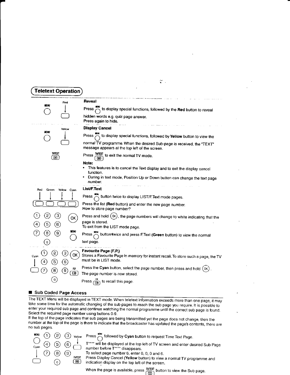 1 i 1 1 | Panasonic TX21FJ50M User Manual | Page 20 / 22