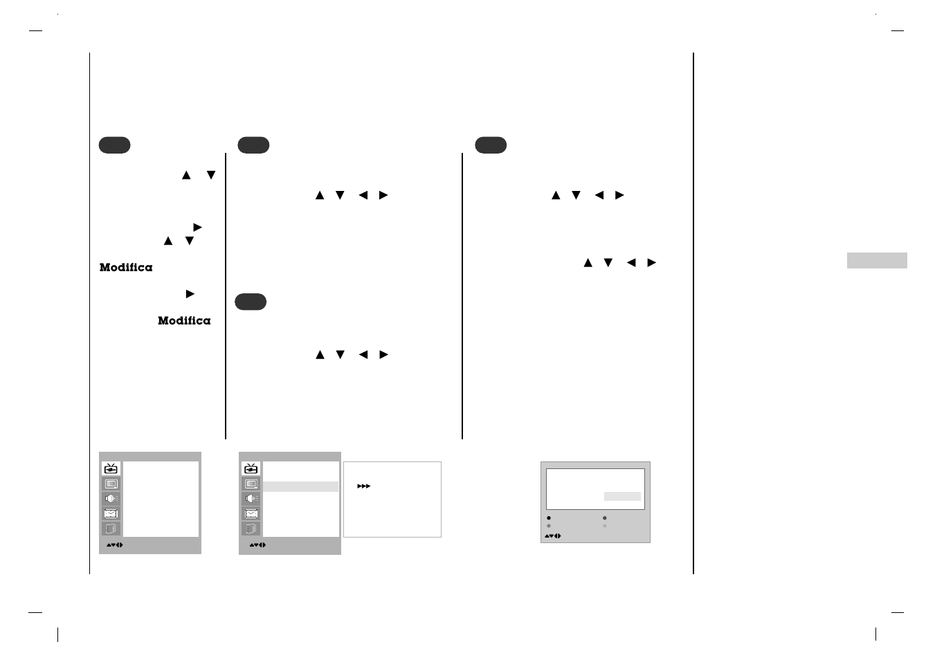 Sintonizzazione delle stazioni televisive, Riordino dei programmi | Rolsen RL-15X11 User Manual | Page 125 / 240