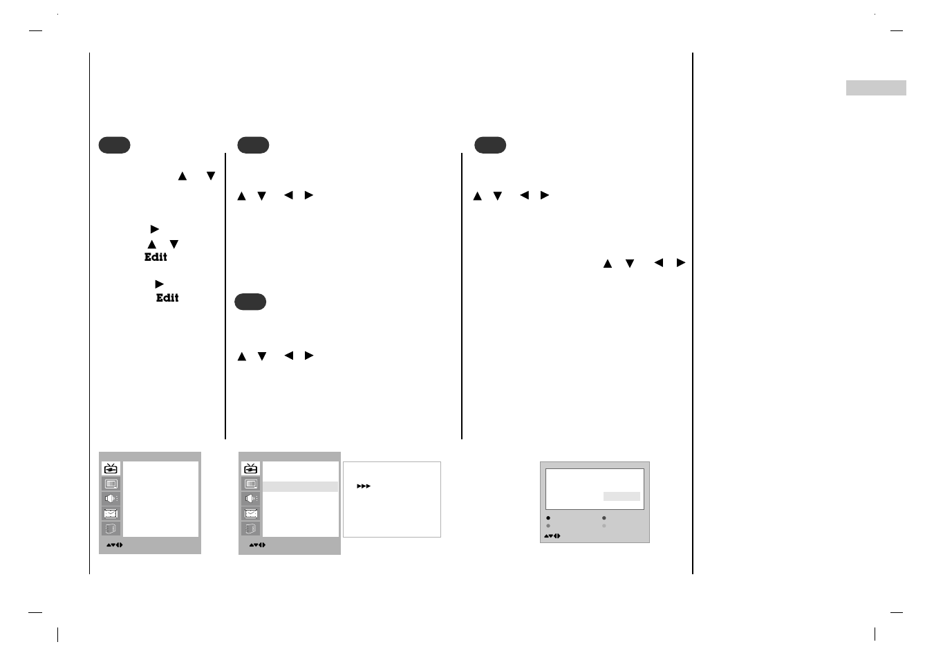 Setting up tv stations, Programme edit | Rolsen RL-15X11 User Manual | Page 17 / 240