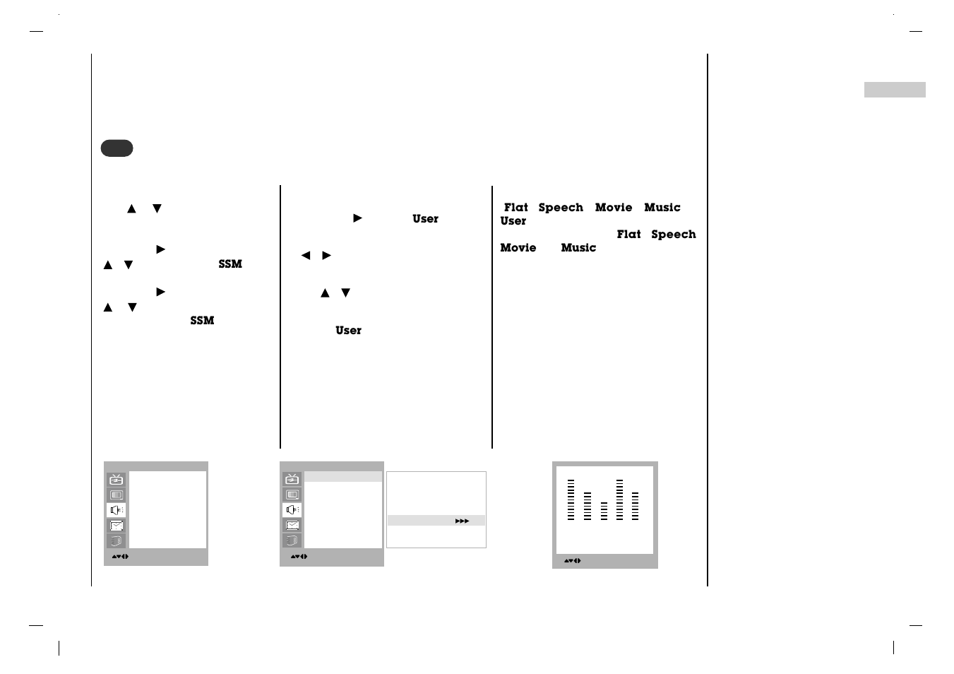 Sound adjustment | Rolsen RL-15X11 User Manual | Page 21 / 240