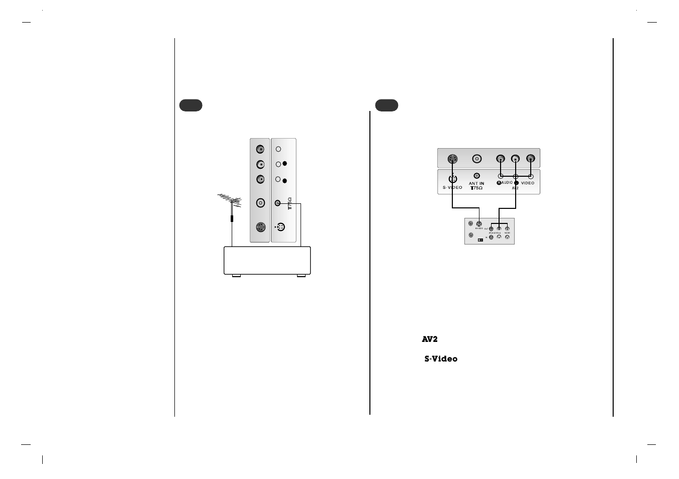 Branchements externes, Via la prise de l’antenne, Branchement d’un magnétoscope | Rolsen RL-15X11 User Manual | Page 44 / 240