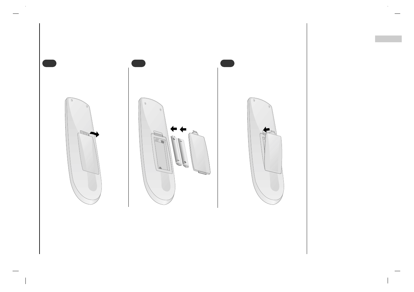 Remote control handset, Battery installation | Rolsen RL-15X11 User Manual | Page 5 / 240