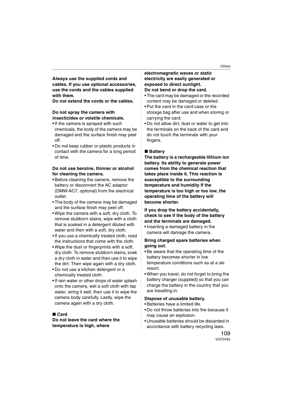 Panasonic DMC-FZ7 User Manual | Page 109 / 132