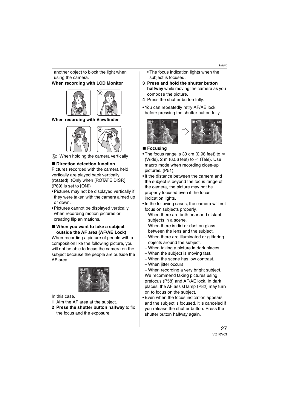 Panasonic DMC-FZ7 User Manual | Page 27 / 132