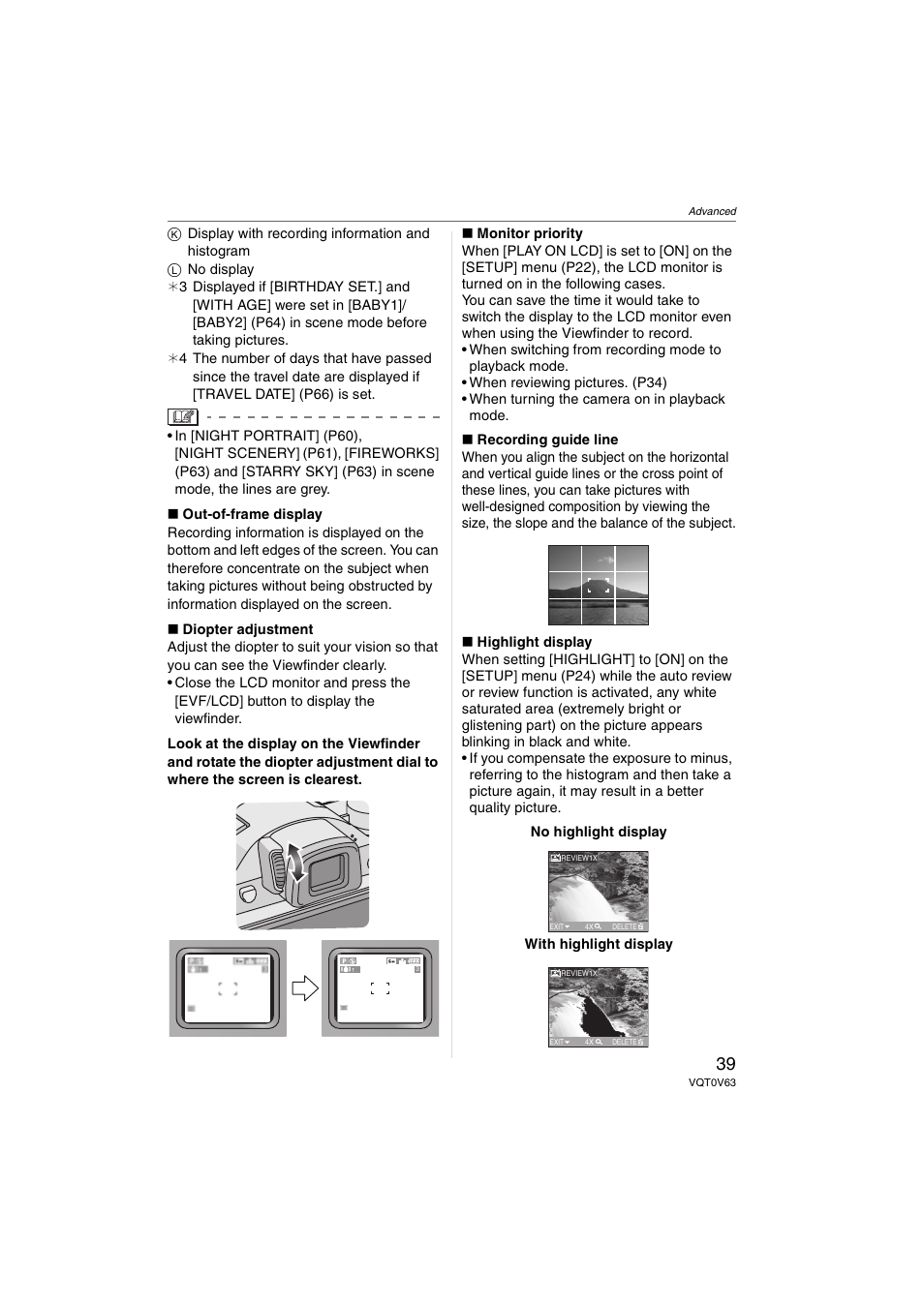 Panasonic DMC-FZ7 User Manual | Page 39 / 132