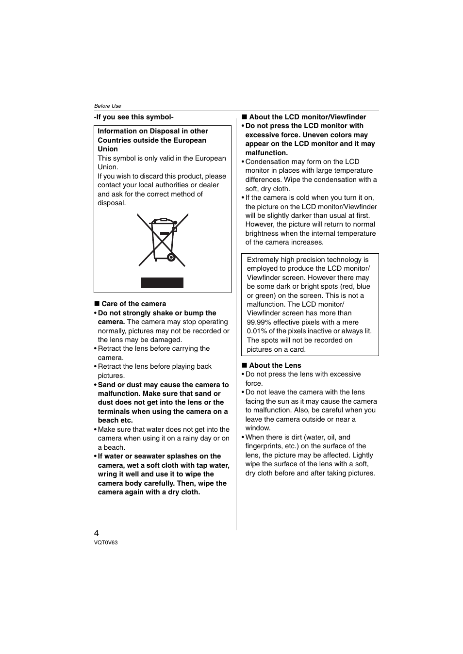 Panasonic DMC-FZ7 User Manual | Page 4 / 132