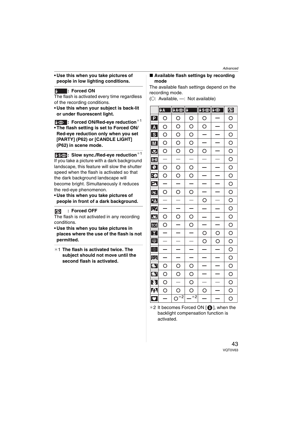 Panasonic DMC-FZ7 User Manual | Page 43 / 132