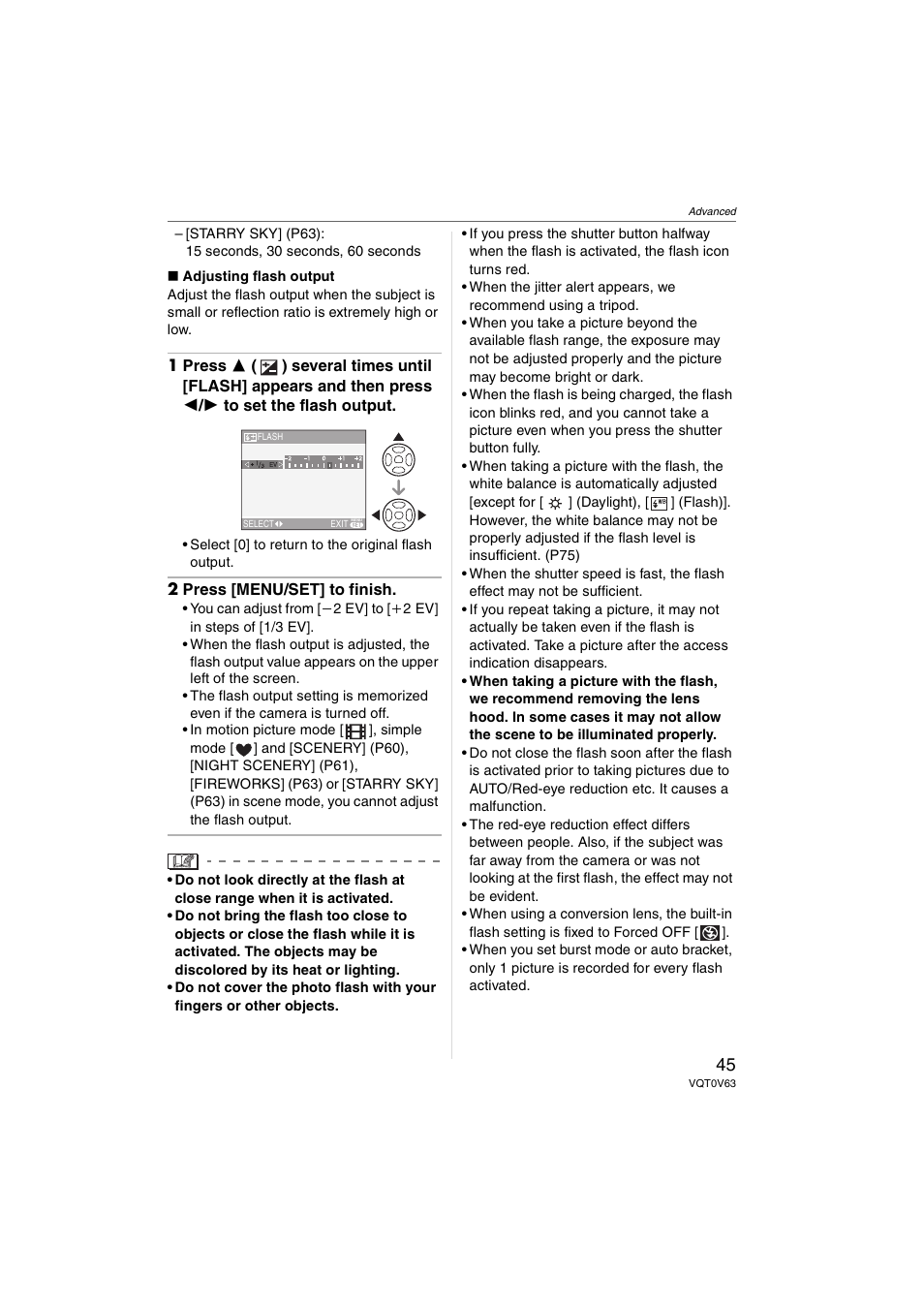 Panasonic DMC-FZ7 User Manual | Page 45 / 132