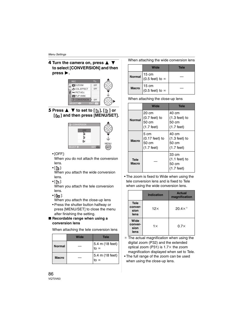 Panasonic DMC-FZ7 User Manual | Page 86 / 132