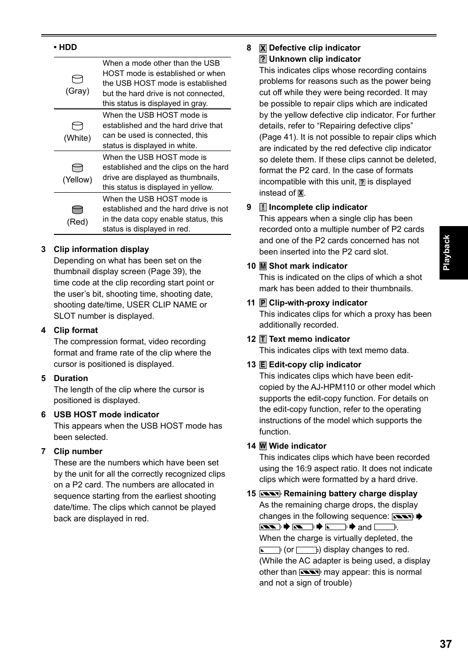 Panasonic AG-HPG20P User Manual | Page 37 / 120