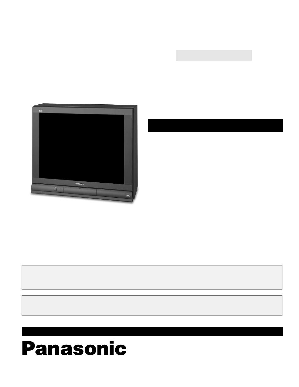 Panasonic CT-36SX31E User Manual | 31 pages