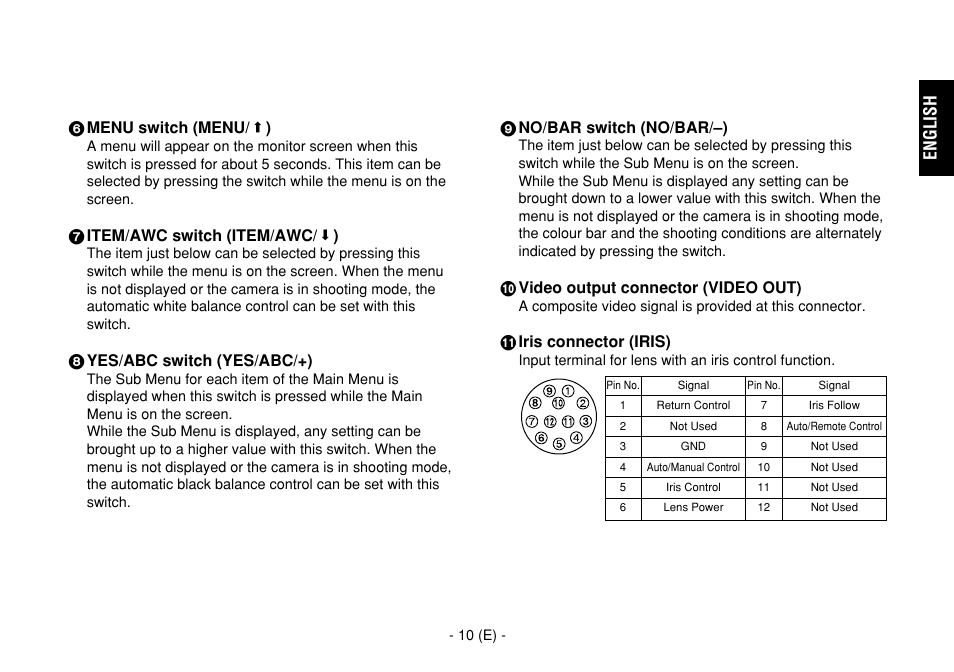 English | Panasonic AW-E860L User Manual | Page 11 / 292