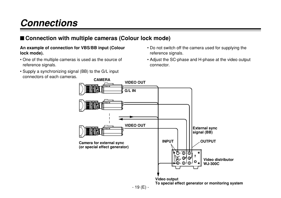 Connections | Panasonic AW-E860L User Manual | Page 20 / 292