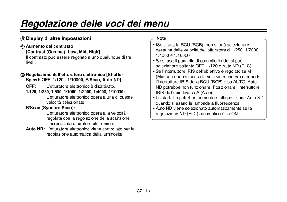 Regolazione delle voci dei menu | Panasonic AW-E860L User Manual | Page 212 / 292