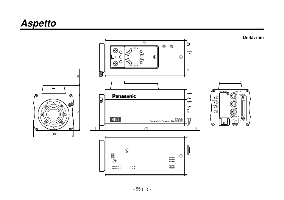 Aspetto | Panasonic AW-E860L User Manual | Page 230 / 292