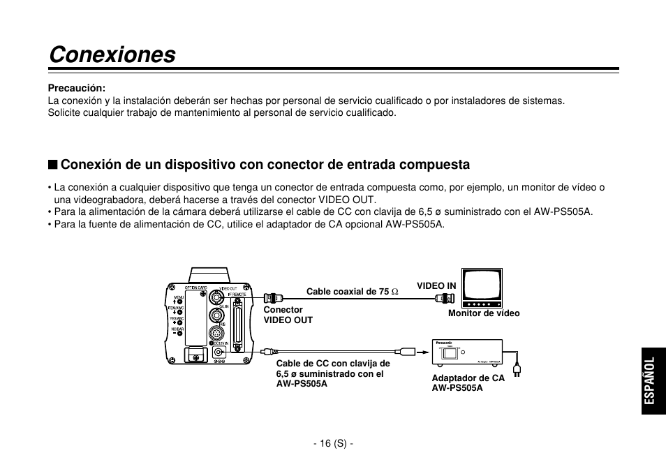 Conexiones | Panasonic AW-E860L User Manual | Page 249 / 292