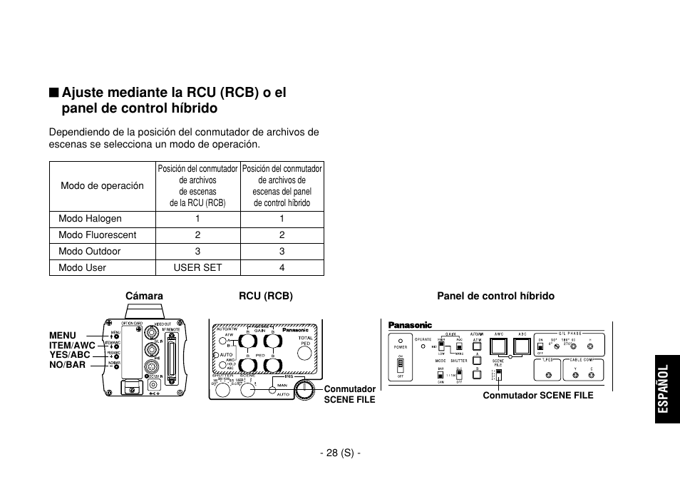 Español | Panasonic AW-E860L User Manual | Page 261 / 292