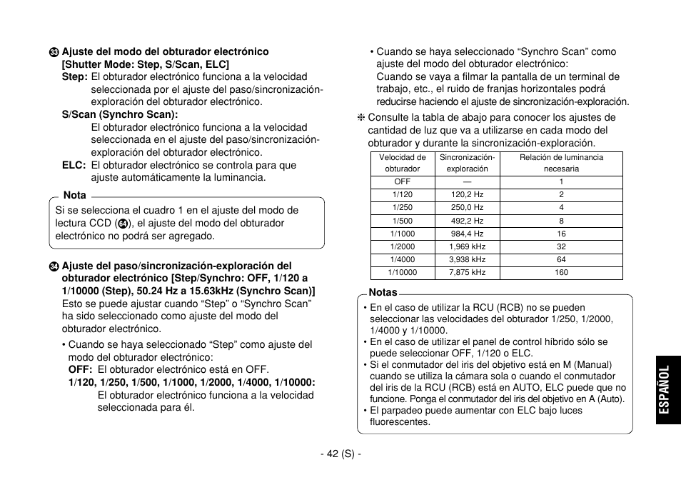 Español | Panasonic AW-E860L User Manual | Page 275 / 292