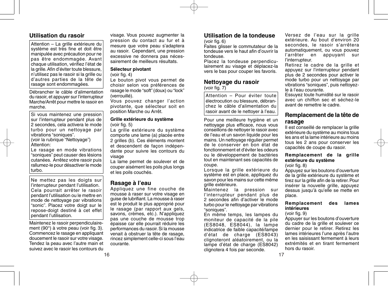 Panasonic ES8042 User Manual | Page 9 / 14
