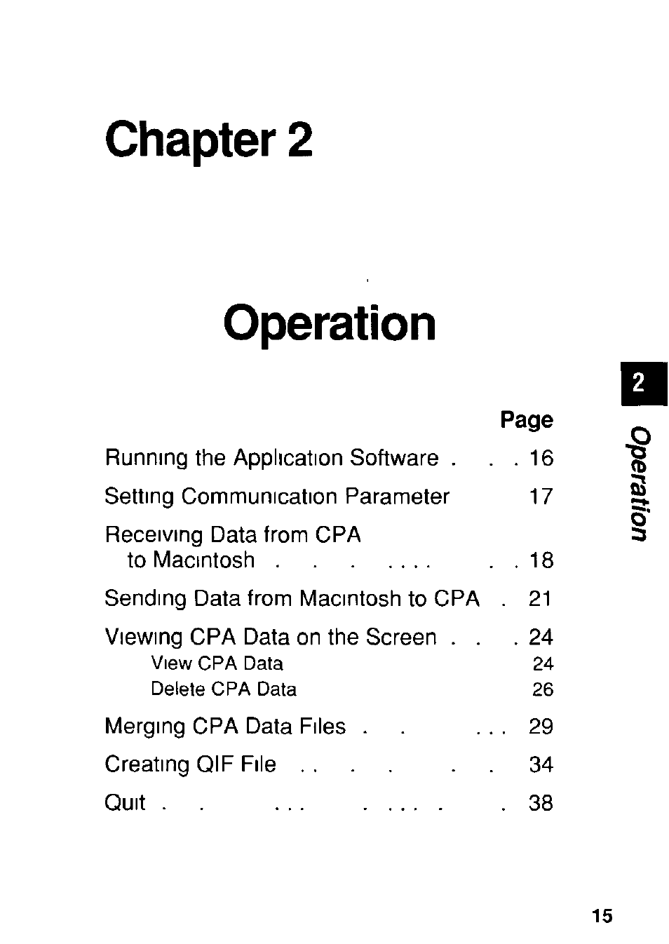 Chapter 2, Operation, Chapter 2 operation | Panasonic KX-RC22 User Manual | Page 15 / 48