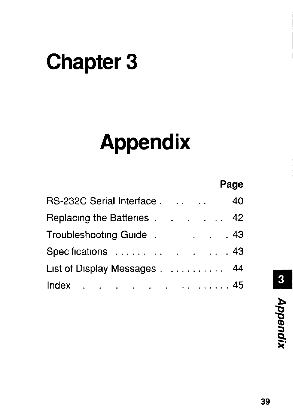 Chapter 3, Appendix, Chapter 3 appendix | Panasonic KX-RC22 User Manual | Page 39 / 48